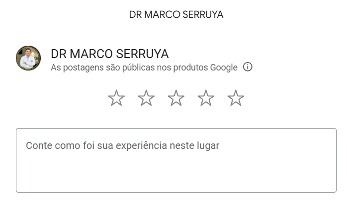 Imagem ilustrativa da avaliação no google