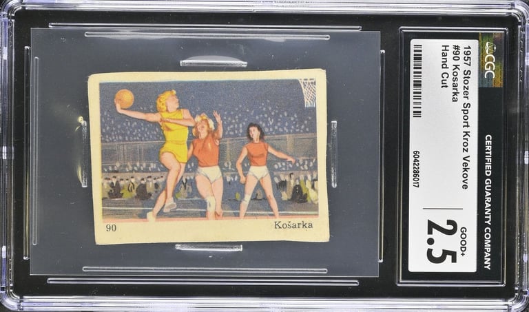 Vintage Serbian Basketball Card