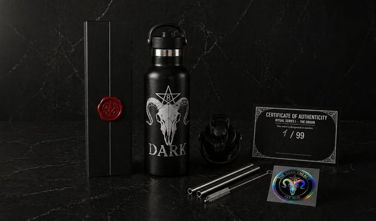8 DARK® Ritual Bottle – matte black limited edition, only 99 made