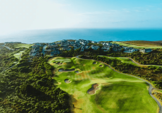 Pezula Nature retreat aerial shot for Elevate Fitness Retreat in garden Route South Africa