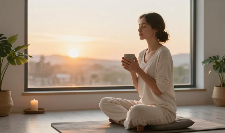 Morning meditation ritual for intuitive calibration and inner clarity