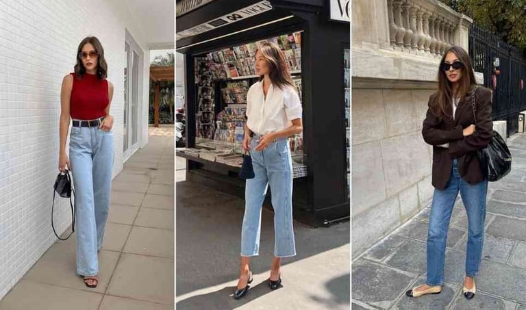 CALÇA JEANS RETA