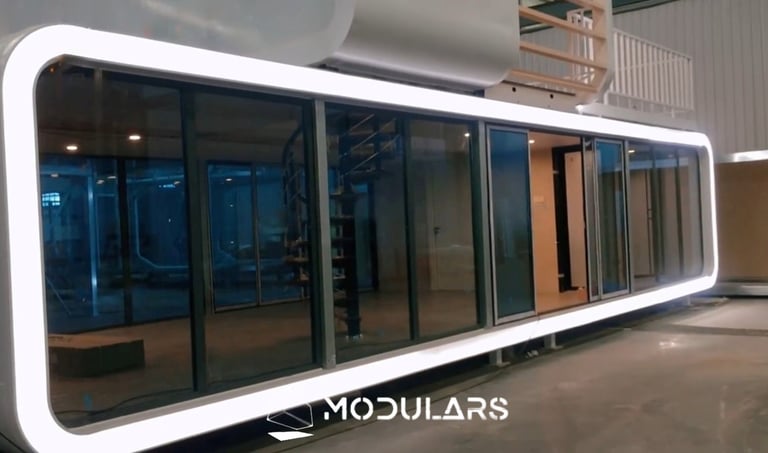 Vivienda modular VM2A1 de doble piso personalizable, MODULARS España