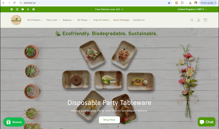 Palmleaf Tableware