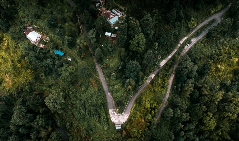 Ariel view of Crosshill Pedong