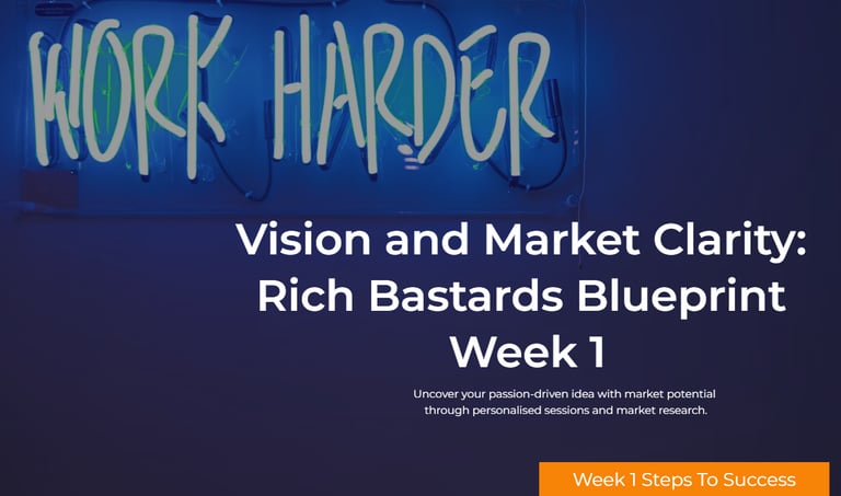 a blue sign that says vision and vision and vision is the key to success