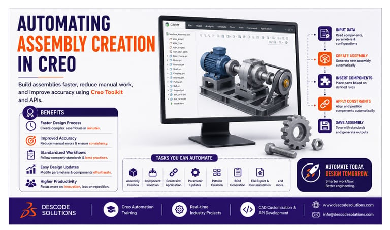Automating Assembly Creation in Creo