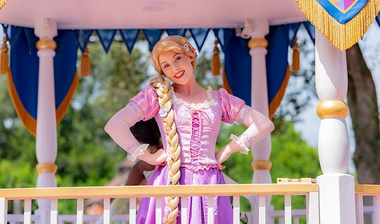 Rapunzel pictured at Disney's Magic Kingdom® Park.