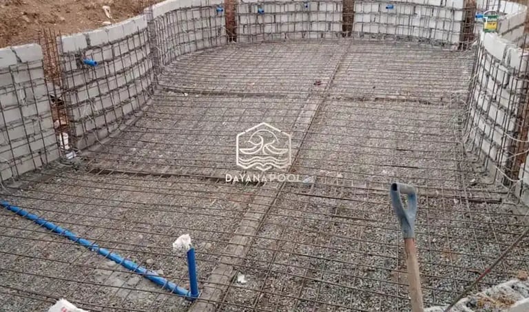 pembesian kolam renang standar SNI oleh dayanapool