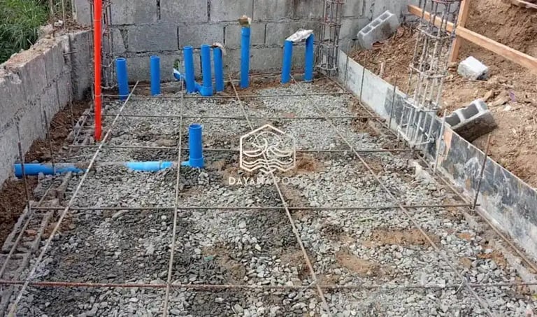 pembesian kolam renang standar SNI oleh dayanapool