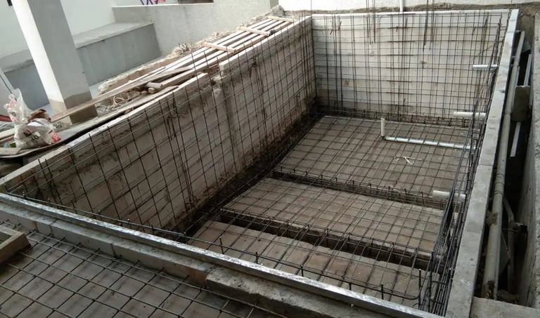 pembesian kolam renang standar SNI oleh dayanapool