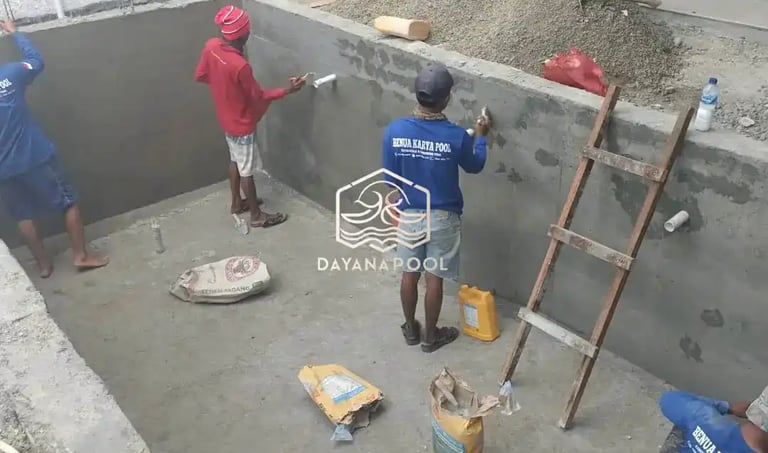 pembesian kolam renang standar SNI oleh dayanapool