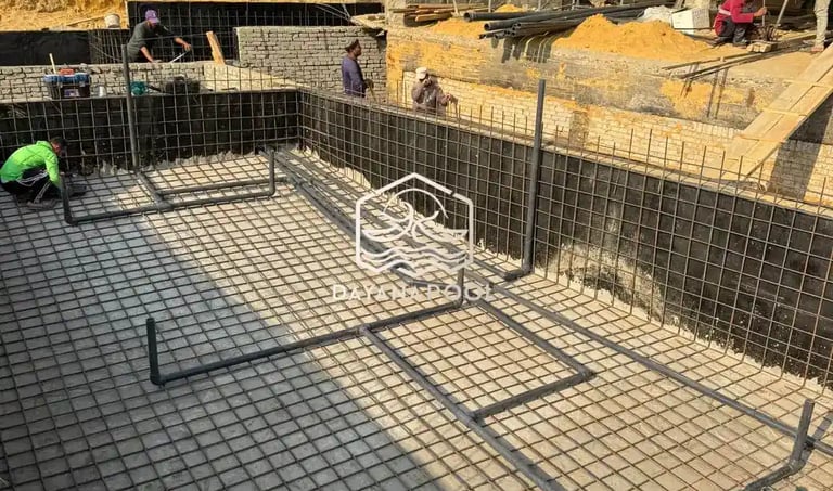 pembesian kolam renang standar SNI oleh dayanapool