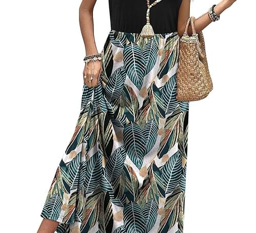 Trendy women women's long skirt with flower patterns 