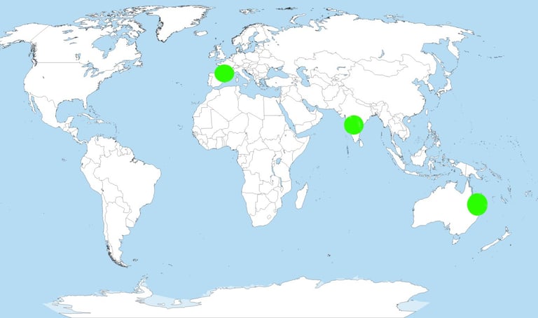 the vedic site operates in india, australia and europe