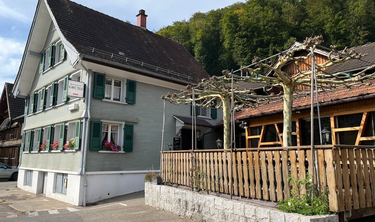 Aussenansicht Restaurant Grütli Rindal