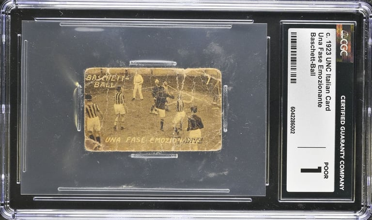 Baschett-Ball Rare Unknown POP 1 Basketball Card