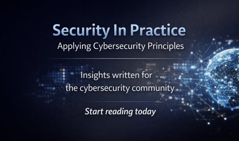 Security In Practice blog digital globe network for cybersecurity community insights.