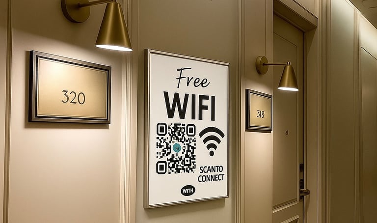 Snabbt och säkert gäst WiFi utan lösenord via QR-kod – Sweden WiFi för hotell , Airbnb, vandrarhem