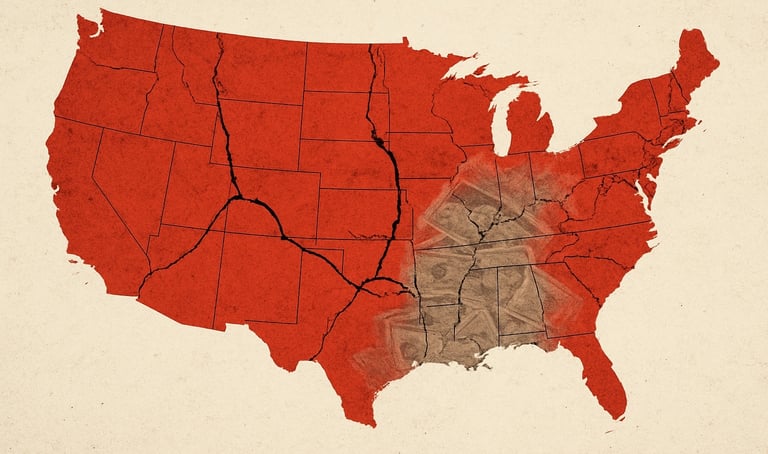 red states doing bad