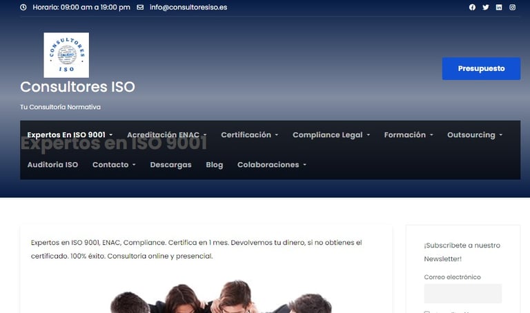 diseño web - consultores ISO