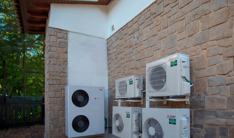 Instalar aerotermia con suelo radiante. climatización por split en Godella, Valencia
