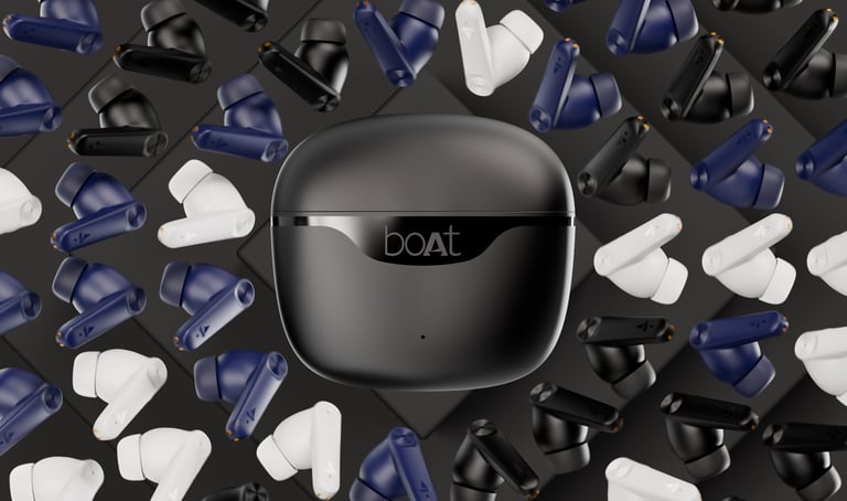 3d product animation electronic earbuds