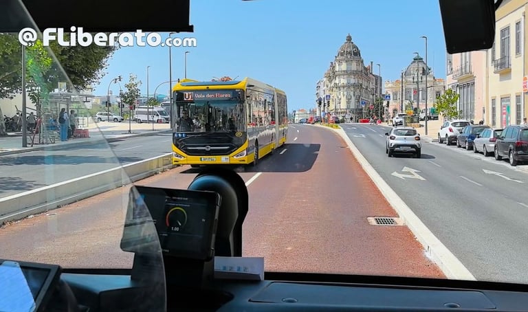 Metrobus Mondego demonstração Vale das Flores Portagem