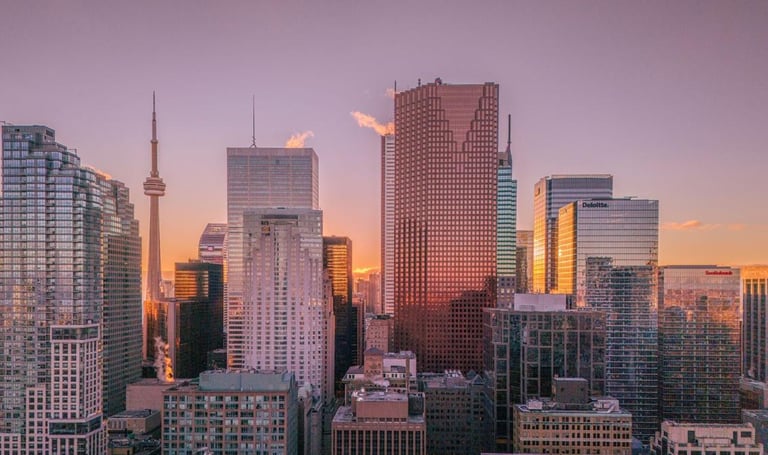 Toronto city skyline - local bookkeeping service in Greater Toronto Area (GTA)