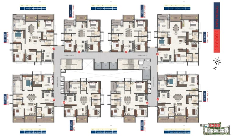 tridasa-rise-nallagandla-3bhk-4bhk-apartment-floor-plans
