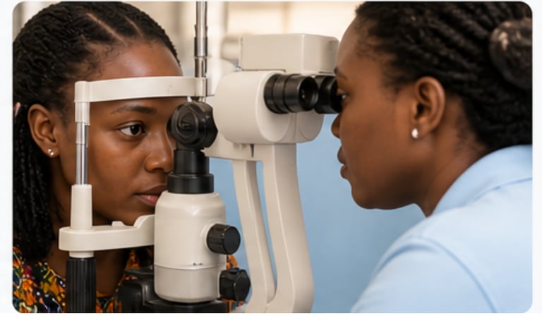 image showing eye examination