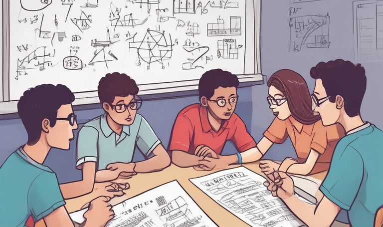 Tutor and student reviewing past exam papers together online.