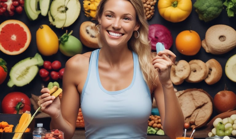A small group participating in an outdoor fitness class on a sunny day.