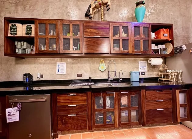 fully equipped kitchen in this vacation rental home in san miguel de allende