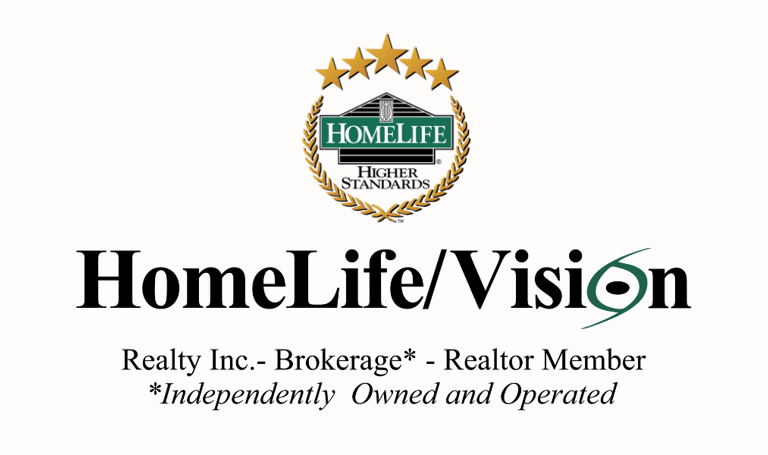 HomeLife/ Vision real estate brokerage logo