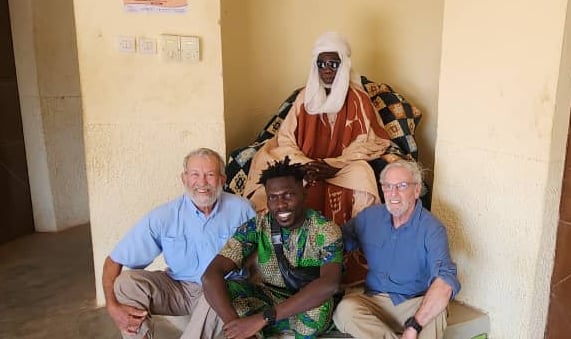 American Tourists Visiting A Paramount King in Ivory Coast