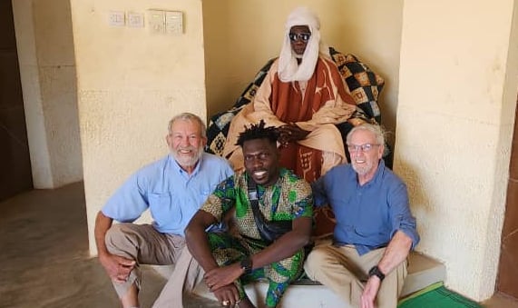 American Tourists Visiting A Paramount King in Ivory Coast