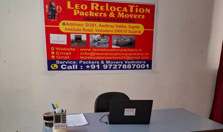 our office leo relocation packers and movers in vadodara