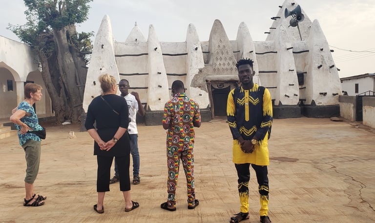 Larabanga Mosque Visit during our Multi-country Tours of Benin, Togo and Ghana