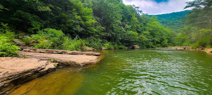 Soddy Daisy, TN - Standing in the blue hole at Big Soddy Creek Gulf