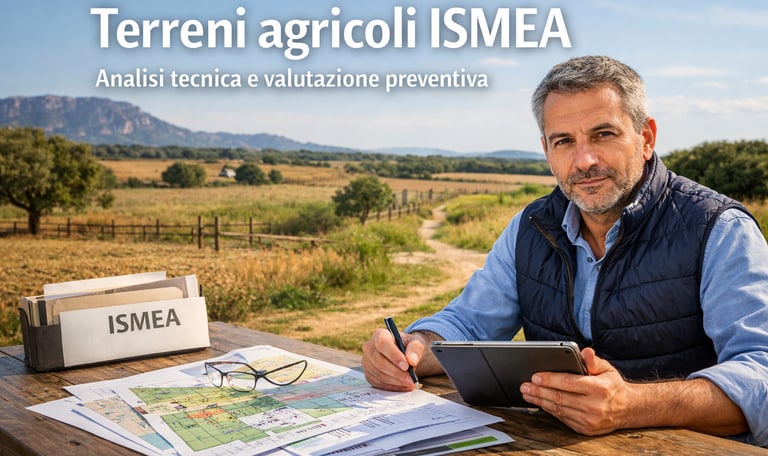 Terreni agricoli ISMEA - Analisi tecnica e valutazione preventiva