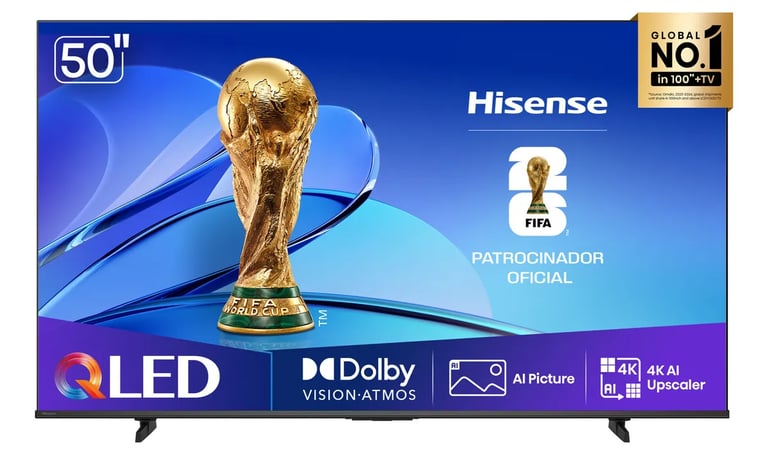Hisense QLED 4K (Série 50Q6QV) — A Intermediária Completa para Cinema e Games