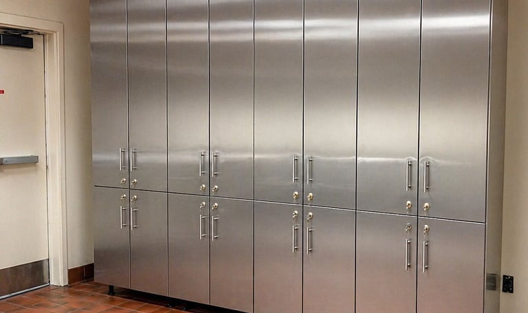 stainless steel storage for fire station