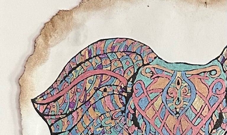 expressive animal portraits in vibrant colors