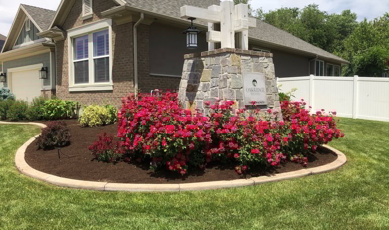 Flower bed maintenance 