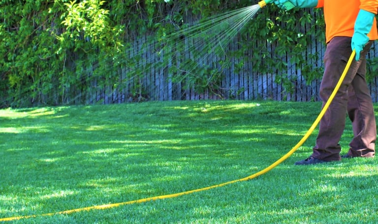 lawn fertilizer and weed control