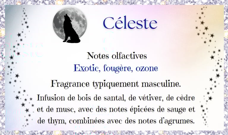 Description parfum Céleste
