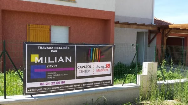 bandeau publicité miliandeco peinture  toulouse