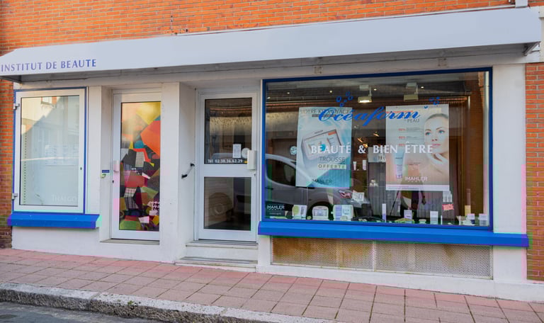 Devanture d'un Institut de beauté