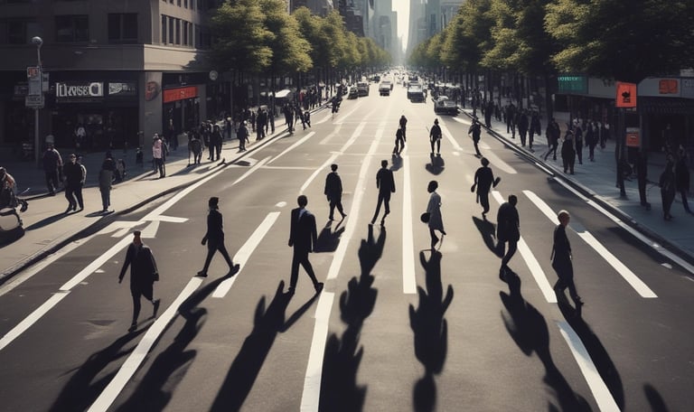 A hand holding a smartphone displaying a financial website, with information including market watch and stocks data visible on the screen. The background is a textured wooden surface.
